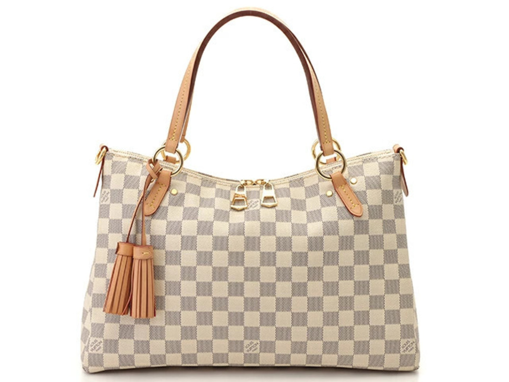 LOLOUIS VUITTON Limington shoulder bag Damier Azur White